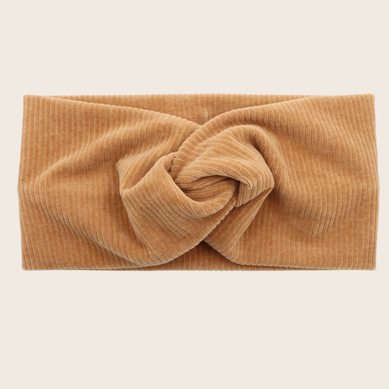 Haarband Cord  Karamell